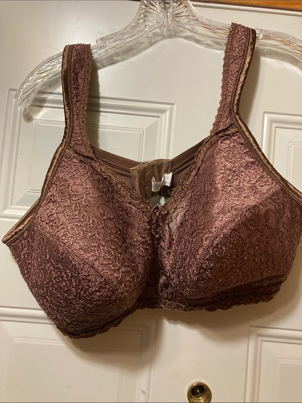 Playtex‎ Soft Lace Full-Coverage Bra in Chocolate Brown 42D